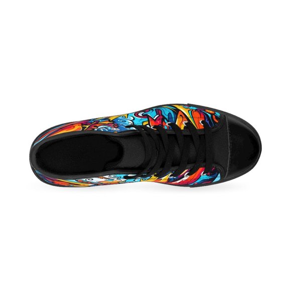 Men’s Graffiti Sneaker | Colorful Print Sneakers | Graphic Pattern Shoes | Graff - Picture 4 of 9